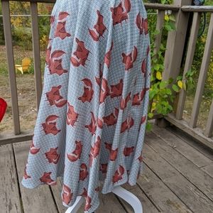 This is a brand new LA Sol fox print skirt